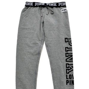 PINK Victoria's Secret Sweatpants with Ankle Zip